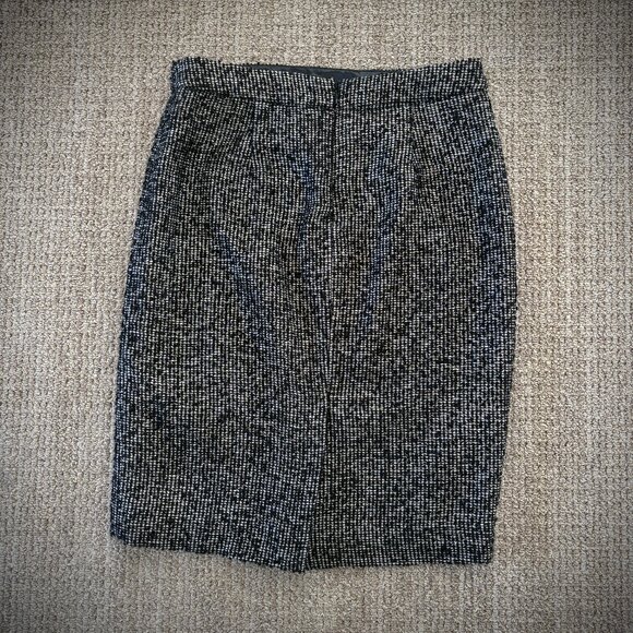 J. Crew Notte Black Multi Metallic Boucle Tweed Pencil Skirt, 4 - Picture 2 of 10